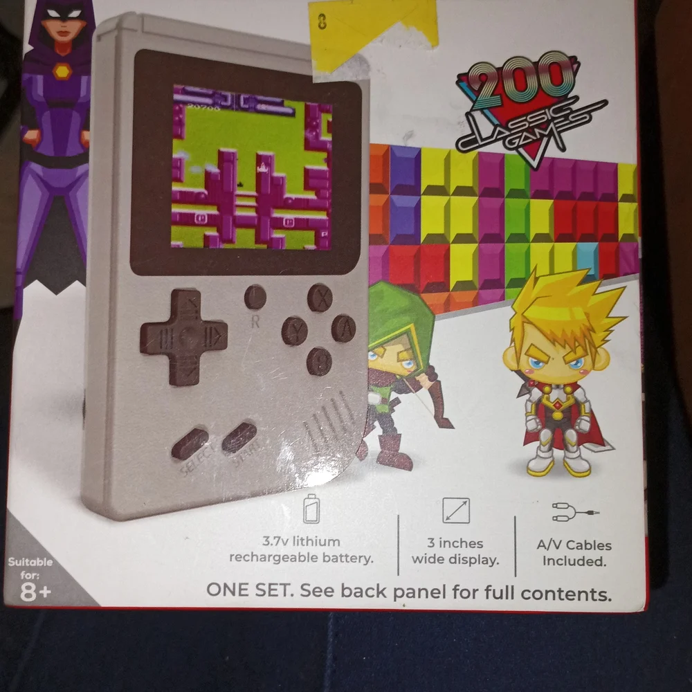 Classic Game Handheld Console - Silver